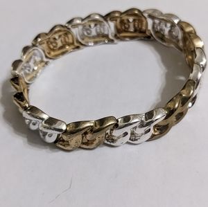 Gold & Silver Stretch Bracelet